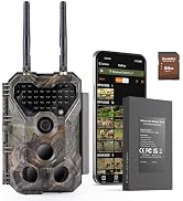Meidase P300 Pro (Non-Cellular) WiFi Trail Camera, Dual-Antenna 165ft Range, 7800mAh Battery,Fast...