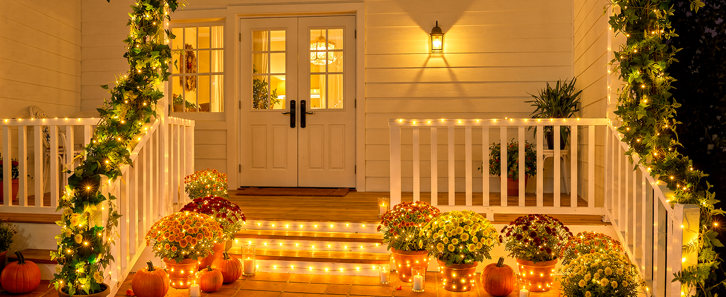 solar string lights outdoor waterproof