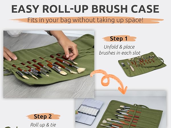 paint brush organizer