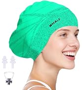 WHALE Extra Large Swim Cap Designed for Men and Women with Thick, Long Hair, Hair Extensions Or A...