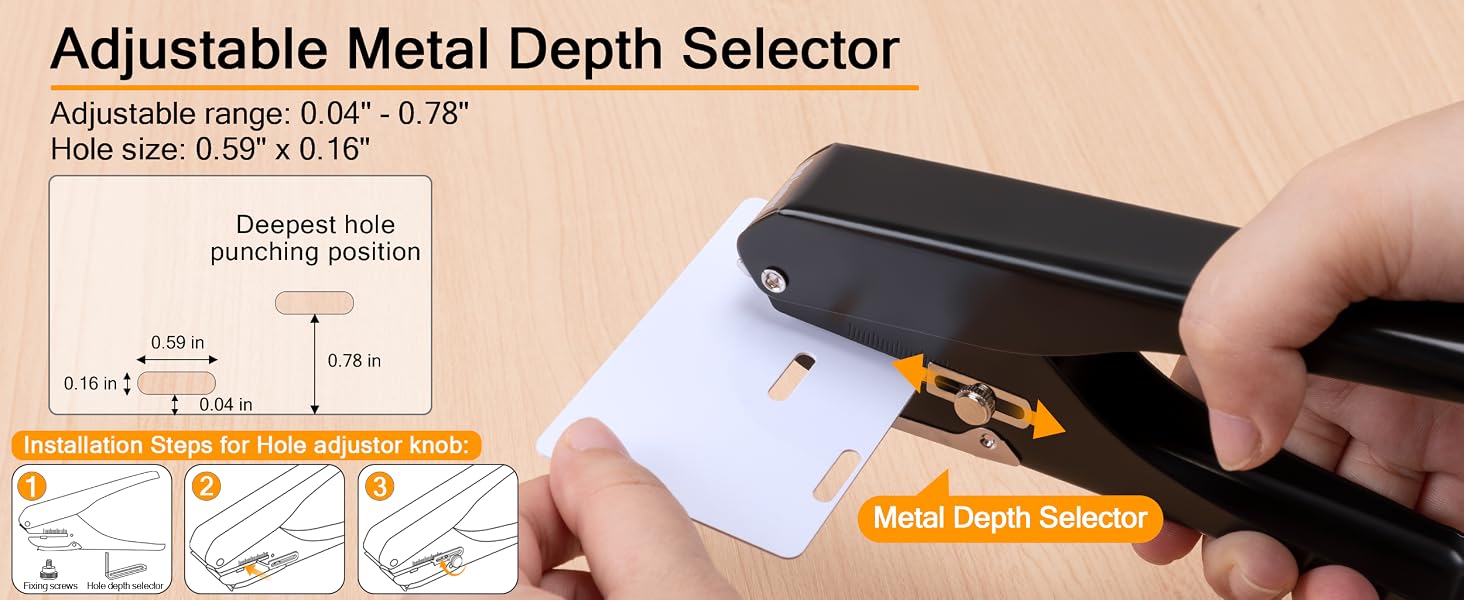 Slot Puncher, Badge Hole Punch for Id Card