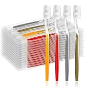 HQSLsund 100pcs Prepasted Disposable Toothbrushes Bulk Individually Wrapped Pre Pasted Soft Brist...
