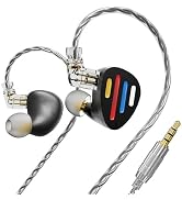 ND X 12 in Ear Monitor Headphones, 5BA+1DD 3 Tone Adjustable IEM Earbuds, Detachable 2Pin Gaming ...