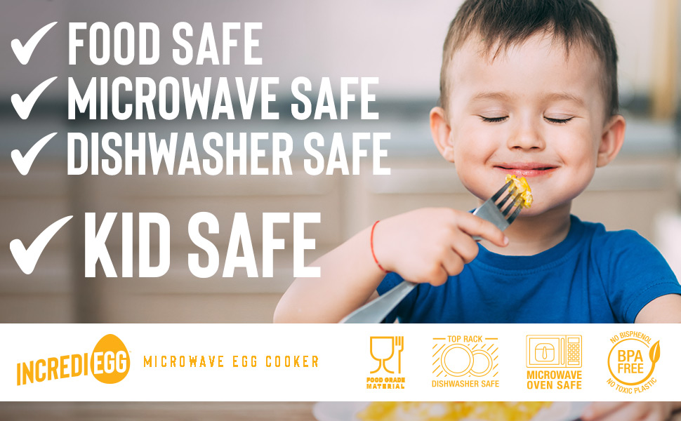Microwave Egg Cooker is Food Safe and Kid Safe