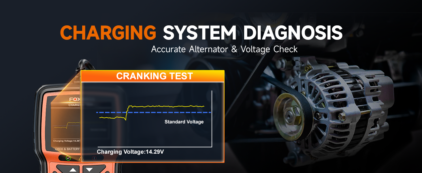OBD2 Scanner Battery Tester nice display clear large screen highly recommend reliable high accuracy