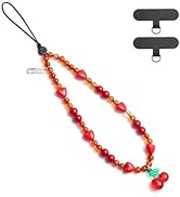 XIXIAOYANE Legant black bow beaded mobile phone charm -Stylish and lovely mobile wrist strap, cut...