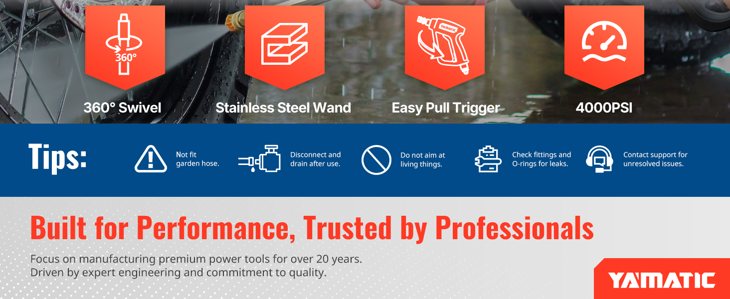 pressure washer gun and wand