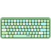 DAIDAI 84 Key Retro Bluetooth Keyboard with Cute Round Keycap | Portable Typewriter Style Wireles...