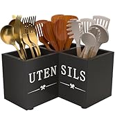 Natheeph Utensil Holder, Kitchen Utensil Holder for Counter, Extra Large Utensil Holder w/ 3-Comp...