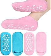 2 Pairs Moisturizing Socks, Gel Socks Soft Moisturizing Gel Socks, Gel Spa Socks for Repairing an...