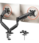 ErGear Dual Monitor Arm, Full Adjustable Monitor Mount for 13–32? Screens, Fast Install Computer ...