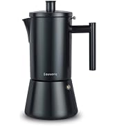 Easyworkz Diego Stovetop Espresso Maker Stainless Steel Italian Coffee Machine Maker 6Cup 10 oz M...