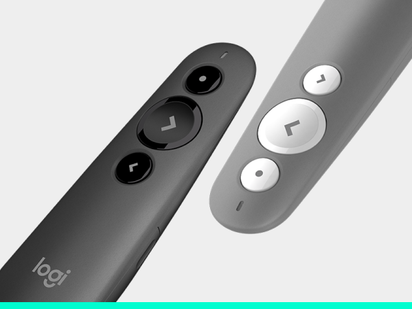 R500s Laser Presentation Remote, Bluetooth, USB-A Receiver, Presentation Clicker with Laser Pointer