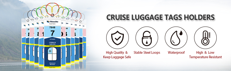 cruise luggage tags holder