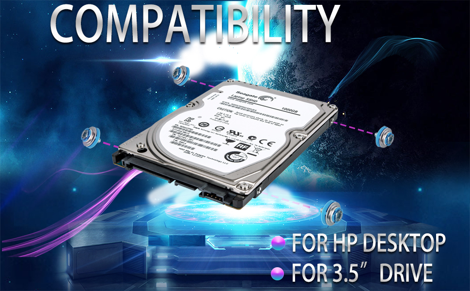 HP blue silver isolation screws
