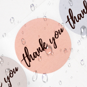 thank you sticker