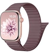 Patented Magnetic Sport Silicone Band Compatible with Apple Watch Bands 40mm 38mm 41mm 44mm 45mm ...
