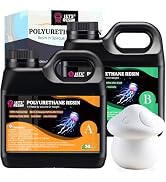 LET'S RESIN Polyurethane Resin, 60oz 2 Part Casting Resin, Fast Cured Resin within 10 Minutes, Ul...