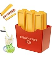 French Fry-Shaped Silicone Ice Stick Mold, Creative French Fry Ice Cube Mold, Narrow Cube Maker E...