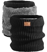 WESTWOOD FOX Thermal Snoods Fleece Neck Warmer Lined Winter Scarf Thicken Windproof Warm Cycling ...