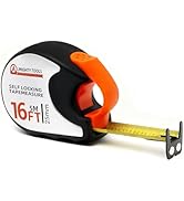 Tape Measure 16ft/5m Self-Locking, Retractable Tape Measure with Fractions, Imperial/Metric Scale...