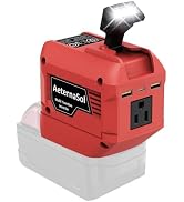 250W Power Inverter Compatible with Milwaukee 18V Battery, Tool Battery Inverter DC 18V to AC 110...