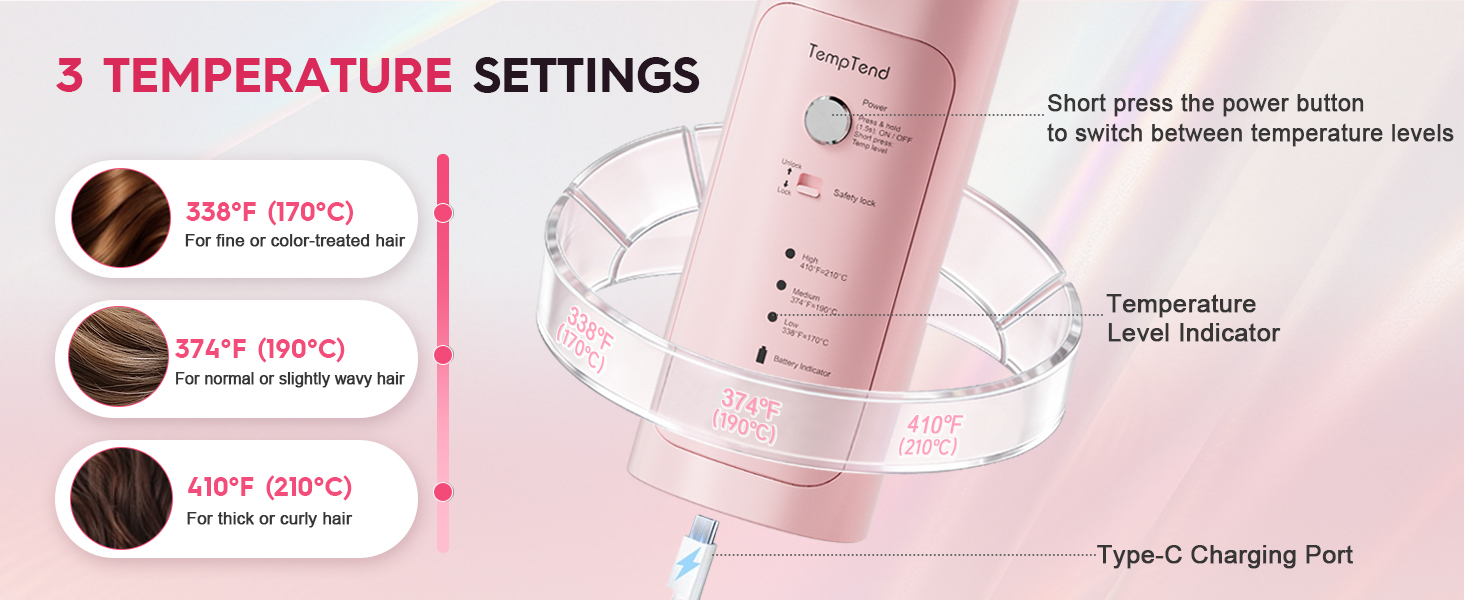 cordless straightener brush