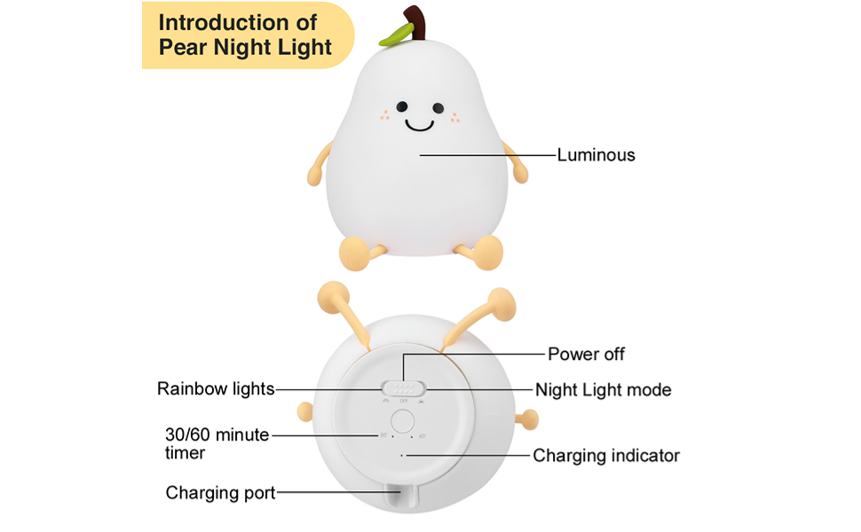 pear night light
