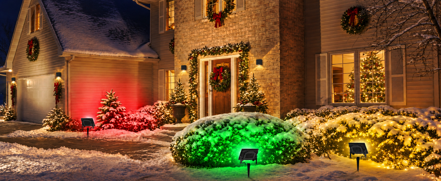 T-SUN 30W RGBCW LED Flood Lights Bluetooh and Remote-christmas decoration