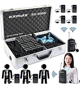 EXMAX EX-200N UHF Wireless Tour Guide System Church Translation Equipment 200 Channels for Firing...