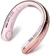Portable Neck Fans that Blow Cold Air, Rechargeable Personal Small Wearable Cooler With 3-Speed, ...