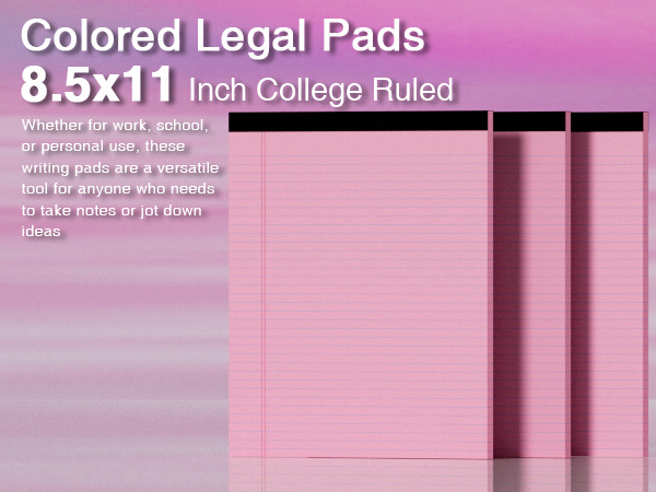 Legal Pads 8.5 x 11