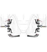 AUTOSOLO Onyx PRO Wheel Alignment Tool Kit 6 Piece, Turn Plates, Drive-On Ramps, Two Clamps, Two ...