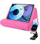 Sttargxing Soft Tablet Stand Pillow with Pocket,Adjustable 3 Viewing Angle,Lazy Holder for Bed So...