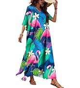 Nidoul Kaftan Dresses for Women Plus Size Bathing Suit Cover Up Long Swimsuit Coverup Swim Summer...