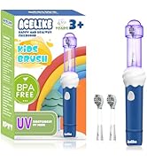 Kids Electric Toothbrush with UV Mode,Oscillation and Vibration Toothbrush, Cute Ice Cream Appear...