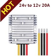 LEDMO DC/DC 24V Step Down to 12V Converter Regulator Reducer 20A 240W Automatic Reducer Transform...
