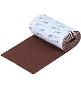 VOCOMO Felt Furniture Pads, Non Slip Self Adhesive Cuttable Felt Strips Brown Heavy Duty Felt Str...