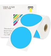 YOULAISHI 3 X 3 Inch Color Coding Dot Labels Circle Thermal Printable Waterproof 500 Pcs Round St...