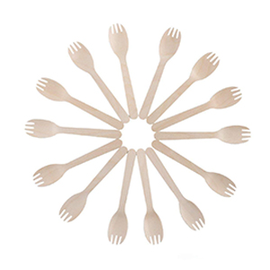 4” Mini Wooden Spork