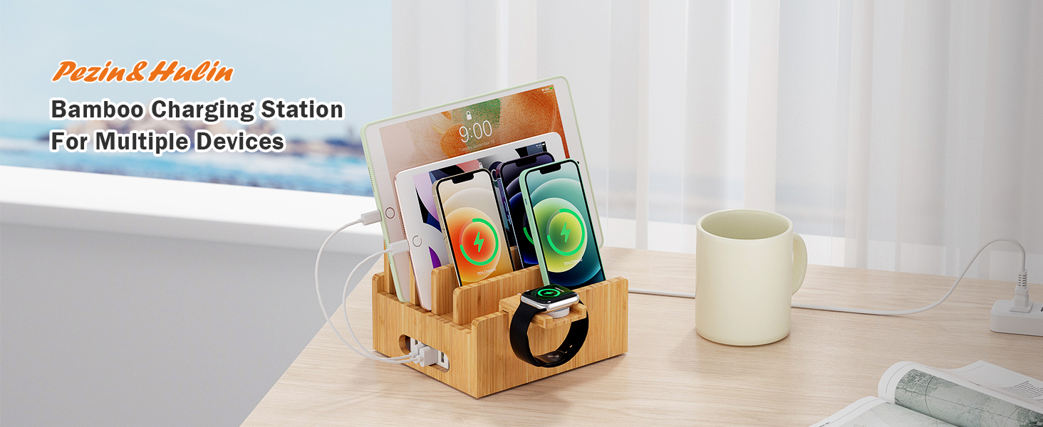 Pezin & Hulin Bamboo Charging Stand