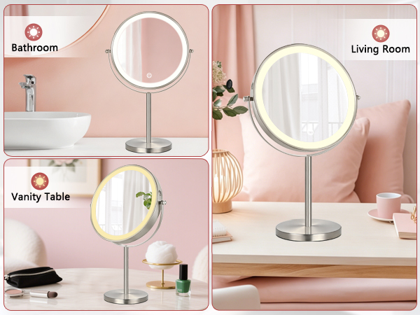 bathroom makeup mirror