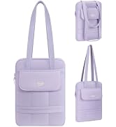 RAINYEAR 14 Inch Puffy Laptop Sleeve Case Elegant Laptop Bag, Purple | Protective Lightweight Lap...