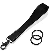 HONZUEN Keychain Lanyard for Women and Men, Wrist Lanyard Key Chain Holder with Key Rings, Wristl...