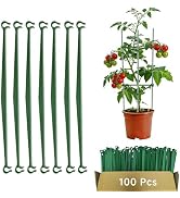 100pcs Garden Stakes Arms for Tomato Cage, Plant Trellis Connectors, Attach 0.43 Inch Dia Tomato ...