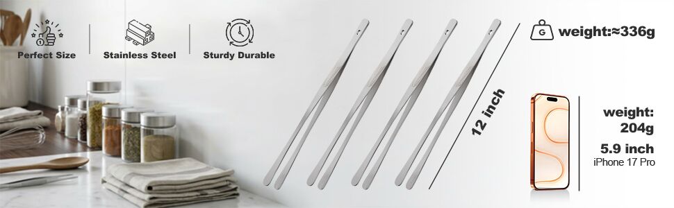 stainless steel tongs