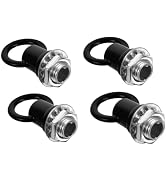4 Set Black Light Fixture Hooks Ring Nuts Lifting Ring Nuts Eye Lamp M10 Thread Black Hanging Lig...