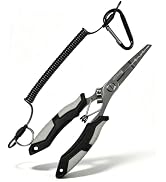 Bneajix Professional 6.7" Fishing Plier with Safety Lock and Anti Loss Rope | Multi-function long...