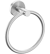 USHOWER Brushed Nickel Towel Ring, Hand Towel Holder for Bathroom Wall Mounted, Durable 304 Stain...