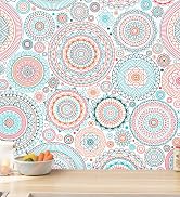 Fun Peel and Stick Wallpaper Cute Contact Paper Colorful Wallpaper Kitchen Contact Paper Decorati...